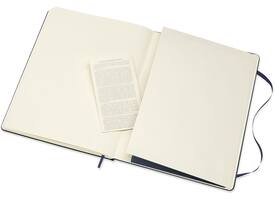Notitieboek Moleskine XL 190x250mm blanco hard cover sapphire blue