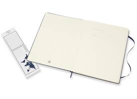 Notitieboek Moleskine XL 190x250mm blanco hard cover sapphire blue
