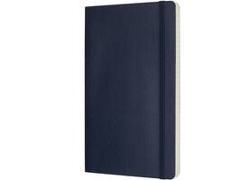 Notitieboek Moleskine large 130x210mm lijn soft cover sapphire blue