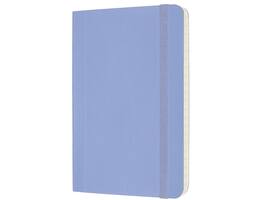 Notitieboek Moleskine pocket 90x140mm lijn soft cover hydrangea blue