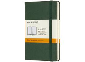 Notitieboek Moleskine pocket 90x140mm lijn hard cover myrtle green