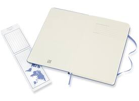 Notitieboek Moleskine large 130x210mm lijn hard cover hydrangea blue