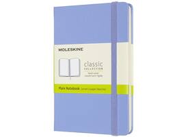 Notitieboek Moleskine pocket 90x140mm blanco hard cover hydrangea blue