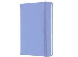 Notitieboek Moleskine pocket 90x140mm blanco hard cover hydrangea blue