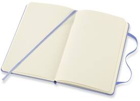 Notitieboek Moleskine pocket 90x140mm blanco hard cover hydrangea blue
