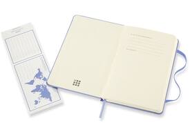 Notitieboek Moleskine pocket 90x140mm blanco hard cover hydrangea blue