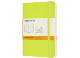 Notitieboek Moleskine pocket 90x140mm lijn soft cover lemon green