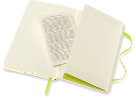 Notitieboek Moleskine pocket 90x140mm lijn soft cover lemon green