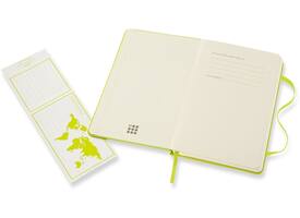 Notitieboek Moleskine pocket 90x140mm blanco hard cover lemon green