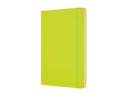 Notitieboek Moleskine large 130x210mm lijn hard cover lemon green