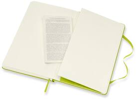 Notitieboek Moleskine large 130x210mm lijn hard cover lemon green