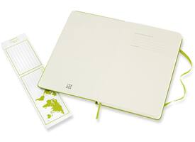 Notitieboek Moleskine large 130x210mm lijn hard cover lemon green