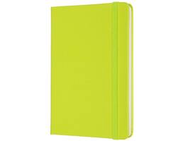 Notitieboek Moleskine pocket 90x140mm lijn hard cover lemon green