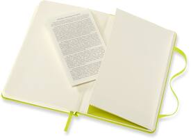 Notitieboek Moleskine pocket 90x140mm lijn hard cover lemon green