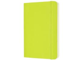 Notitieboek Moleskine pocket 90x140mm blanco soft cover lemon green