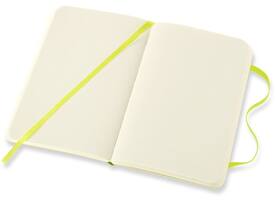 Notitieboek Moleskine pocket 90x140mm blanco soft cover lemon green