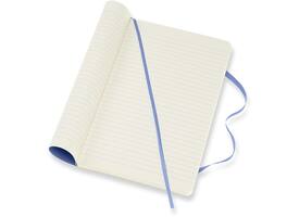 Notitieboek Moleskine large 130x210mm lijn soft cover hydrangea blue