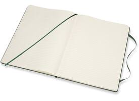 Notitieboek Moleskine XL 190x250mm blanco hard cover myrtle green