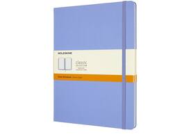 Notitieboek Moleskine XL 190x250mm lijn hard cover hydrangea blue