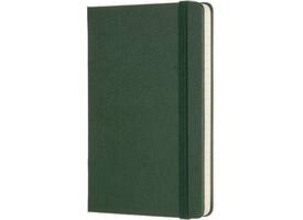 Notitieboek Moleskine pocket 90x140mm ruit 5x5mm hard cover myrtle green
