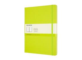 Notitieboek Moleskine XL 190x250mm blanco hard cover lemon green