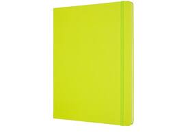 Notitieboek Moleskine XL 190x250mm blanco hard cover lemon green