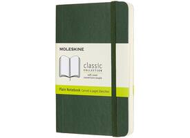 Notitieboek Moleskine pocket 90x140mm blanco soft cover myrtle green