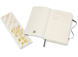 Notitieboek Moleskine pocket 90x140mm blanco soft cover myrtle green