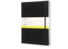 Notitieboek Moleskine XL 190x250mm blanco hard cover zwart