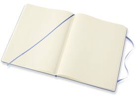 Notitieboek Moleskine XL 190x250mm blanco hard cover hydrangea blue