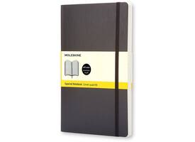 Notitieboek Moleskine large 130x210mm ruit 5x5mm soft cover zwart