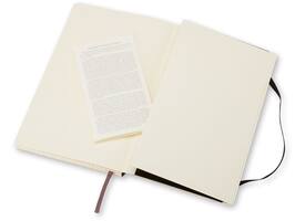 Notitieboek Moleskine large 130x210mm ruit 5x5mm soft cover zwart
