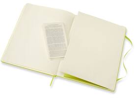 Notitieboek Moleskine XL 190x250mm lijn hard cover lemon green