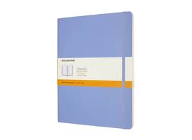 Notitieboek Moleskine XL 190x250mm lijn soft cover hydrangea blue