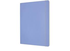 Notitieboek Moleskine XL 190x250mm lijn soft cover hydrangea blue