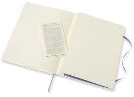 Notitieboek Moleskine XL 190x250mm lijn soft cover hydrangea blue