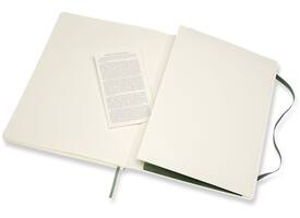 Notitieboek Moleskine XL 190x250mm blanco soft cover myrtle green