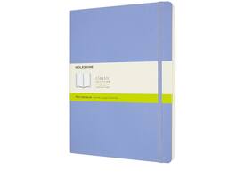 Notitieboek Moleskine XL 190x250mm blanco soft cover hydrangea blue