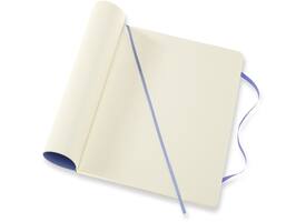 Notitieboek Moleskine XL 190x250mm blanco soft cover hydrangea blue