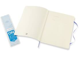 Notitieboek Moleskine XL 190x250mm blanco soft cover hydrangea blue