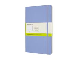 Notitieboek Moleskine large 130x210mm blanco soft cover hydrangea blue