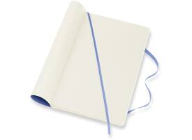 Notitieboek Moleskine large 130x210mm blanco soft cover hydrangea blue