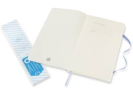 Notitieboek Moleskine large 130x210mm blanco soft cover hydrangea blue