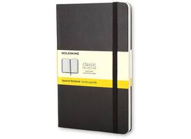 Notitieboek Moleskine pocket 90x140mm ruit 5x5mm hard cover zwart