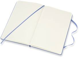 Notitieboek Moleskine large 130x210mm blanco hard cover hydrangea blue