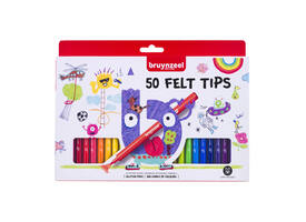 Viltstift Bruynzeel Kids assorti 50 stuks