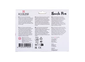 Brushpen Talens Ecoline set à 15 stuks assorti