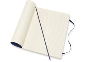 Notitieboek Moleskine XL 190x250mm lijn soft cover sapphire blue