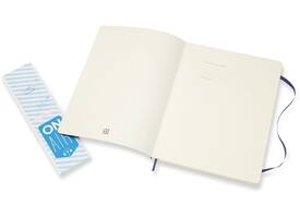 Notitieboek Moleskine XL 190x250mm lijn soft cover sapphire blue