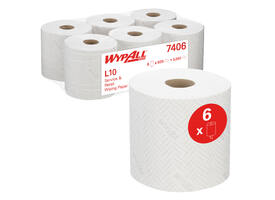 Poetspapier WypAll L10 GeneralClean 1-laags 500 vel wit 7406